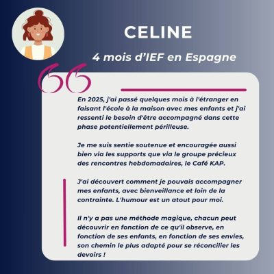 Témoignages KA - Céline