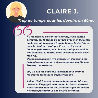 Témoignages KA - Claire J
